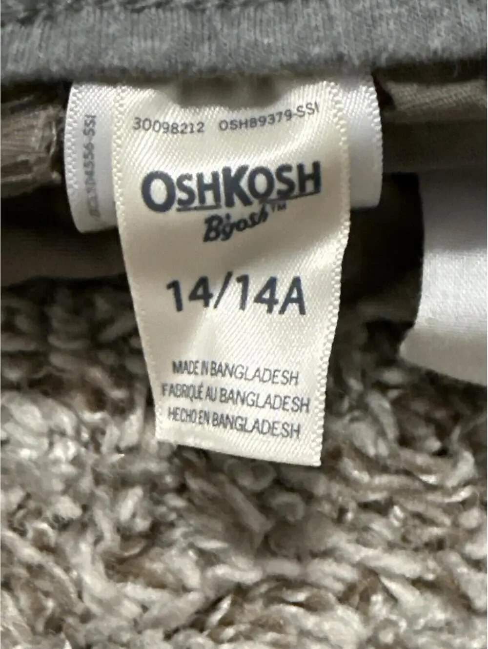 OshKosh B'gosh Pants Gray Drawstring - Boys 14